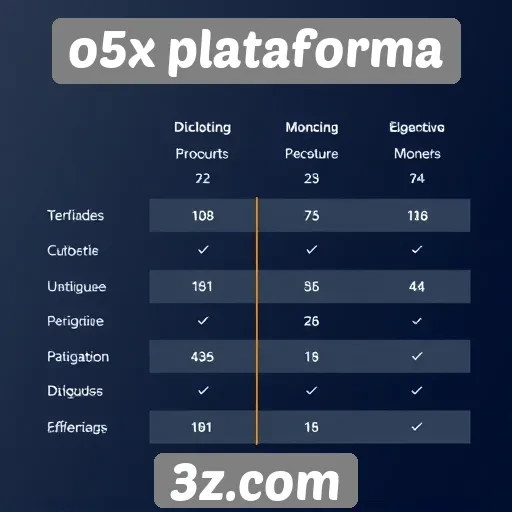 comparativo entre o5x plataforma e concorrentes do mercado
